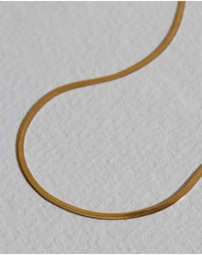 SAINT VALENTINE - Sphinx 3mm Snake Chain Necklace - Gold