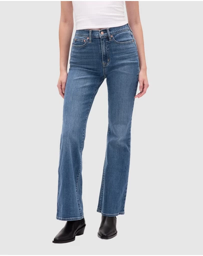 GAP - 70s Flare HR Med Heron Jeans