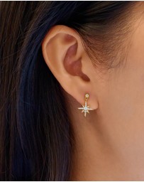 Ania Haie - Ania Haie Gold Dangling Nova Star Stud Earrings