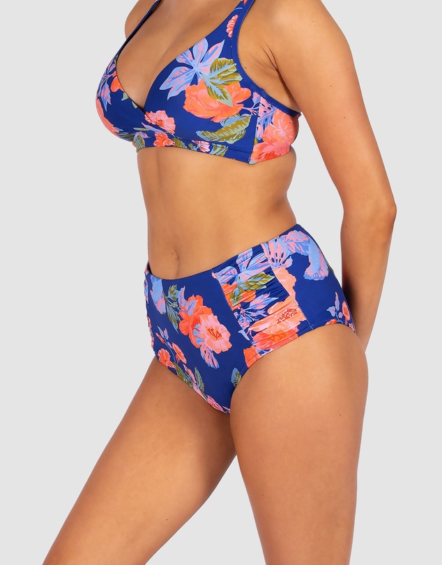 Baku Swimwear - Cala Luna Ruched High Waist Bikini Bottom