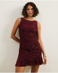 Atmos&Here - Ceilia Burnout Mesh Mini Dress