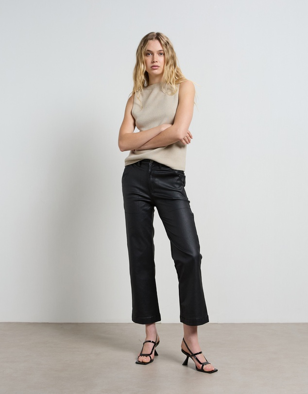 DRICOPER DENIM - Cody Coated Kick Flare Trousers