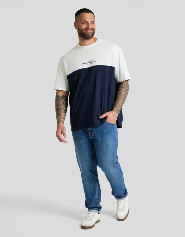 Johnny Bigg - Block Panel Relaxed Fit Tee