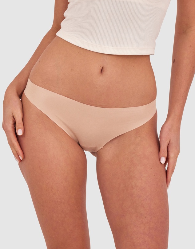 Bras N Things - Smooth Comfort Cotton Brazilian Knicker-Nude 2