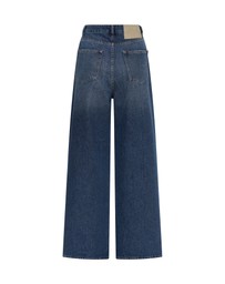 ONE TEASPOON - Love Machines Mid Waist Super Wide Leg Denim Jeans - Blue Thunder