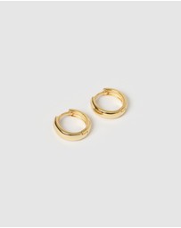 Izoa - Midnight Mini Hoop Earrings