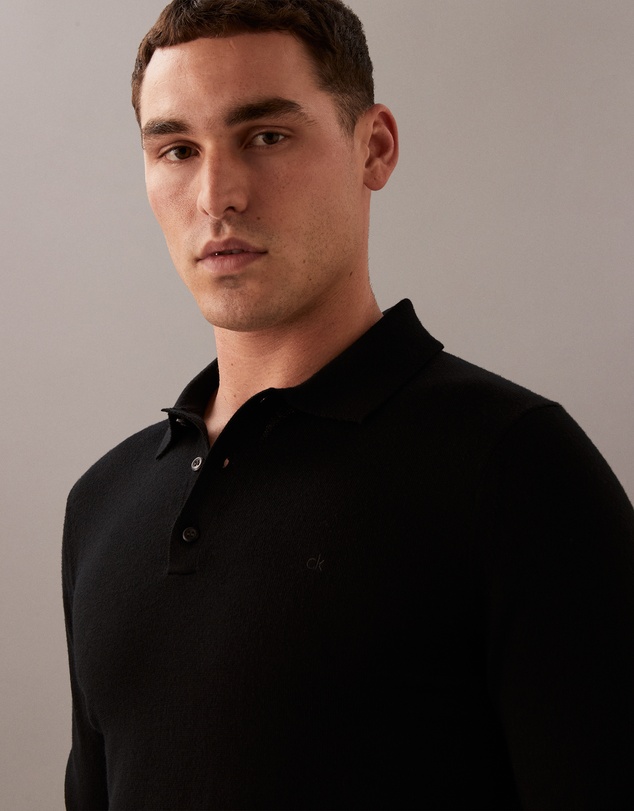 Calvin Klein - Merino Wool Polo Jumper
