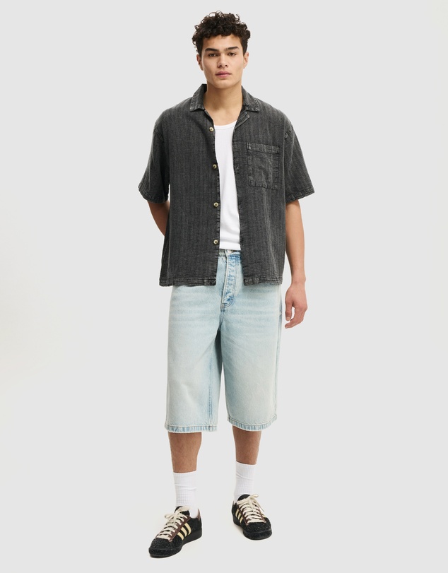 Cotton On - Washed Box Fit Short Sleeve Shirt