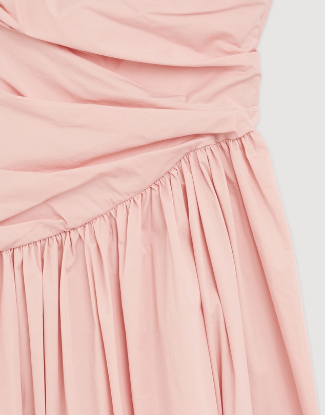 Revibe - Repaired AERE Kylara Ruched Midi Dress - AU 8