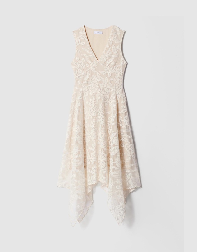 & Other Stories - V-Neck Lace Midi Dress