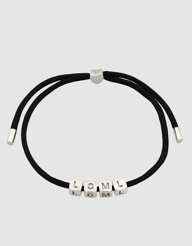 Elli Jewelry - Love of my Life Black Satin Bracelet