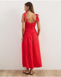 Atmos&Here - Posey Cotton Poplin Midi Dress