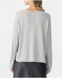 Bassike - Slouch Superfine Long Sleeve T-Shirt