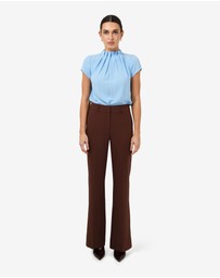 Forcast - Olivia Pleated High Neck Top