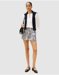 Tommy Hilfiger - Twill Print Flare Shorts