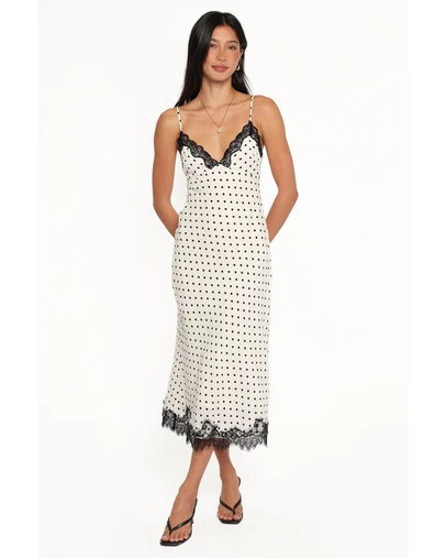 Petal & Pup - Kalista Midi Dress - Cream Polka Dot