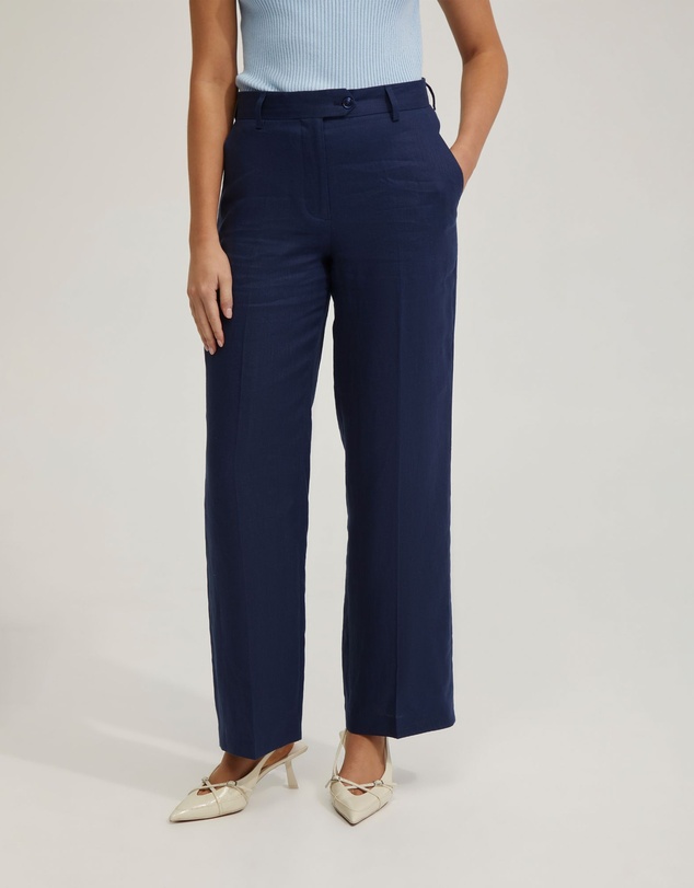 Oxford - Gigi Ajustable Waist Linen Pants