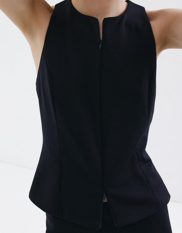 M.N.G - Zipped Fitted Waistcoat