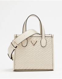 GUESS - Silvana Woven Mini Tote Bag