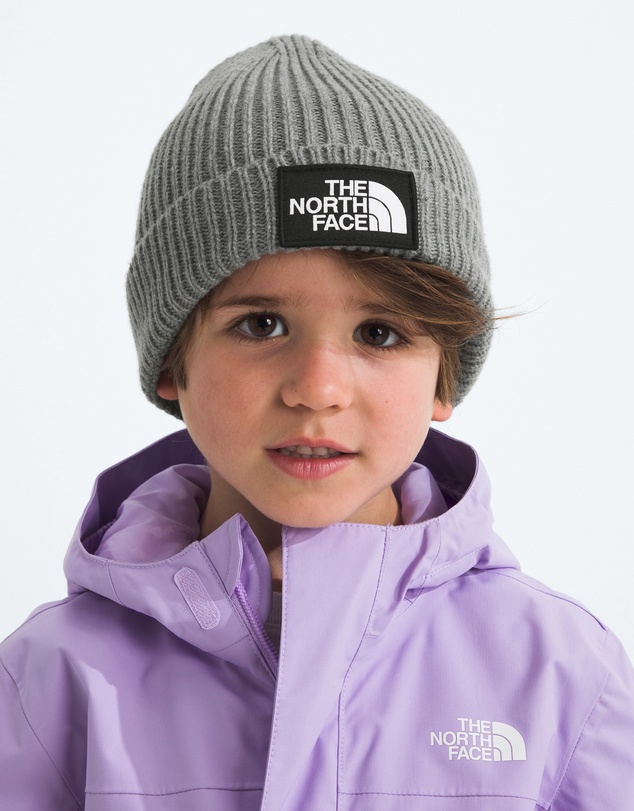 The North Face - Box Logo Cuffed Beanie - Kids