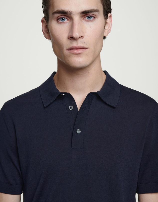 COS - Knitted Silk Polo Shirt
