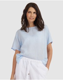 CAMIXA - Teena Linen T-shirt Top