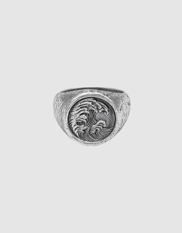 Haze & Glory - ICONIC EXCLUSIVE - Turn The Tide Signet Ring in 925 Silver