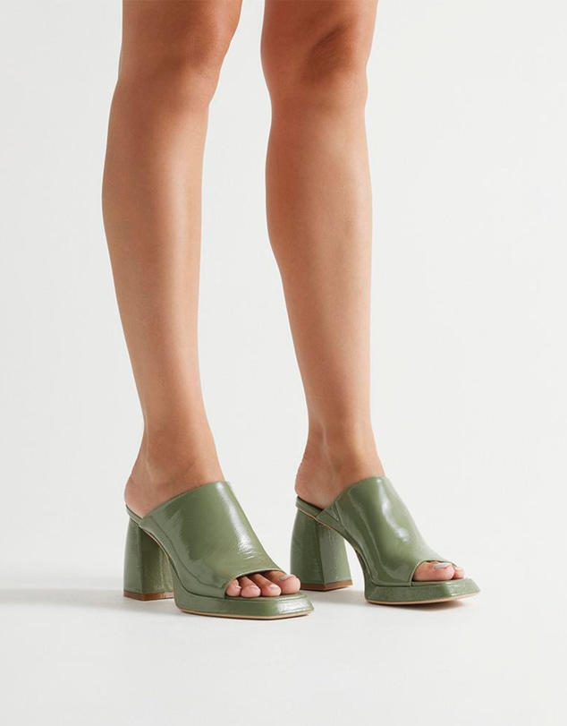 Sol Sana - Eva Mule Patent Olive