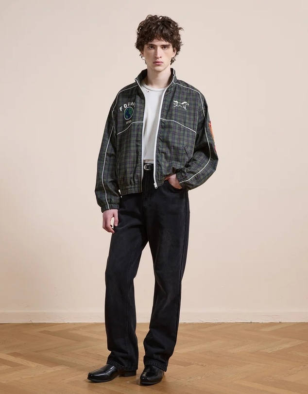 Found - Forest Plaid Track Jacket