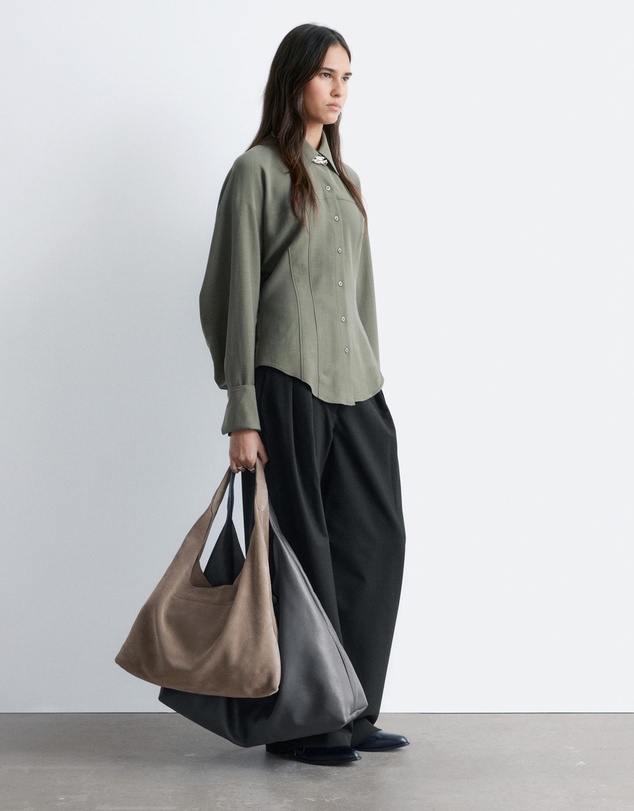& Other Stories - Balloon-Sleeved Tapered Shirt