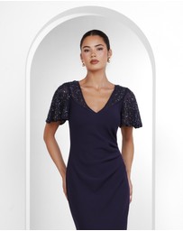 Pilgrim - Hailey Beaded Shoulder Midi