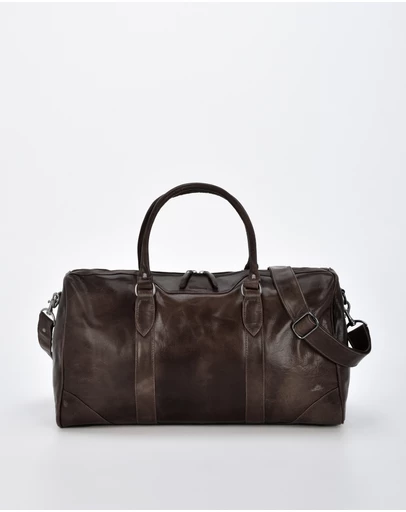 Cobb & Co - Carrington Buffed Leather Barrel Duffle