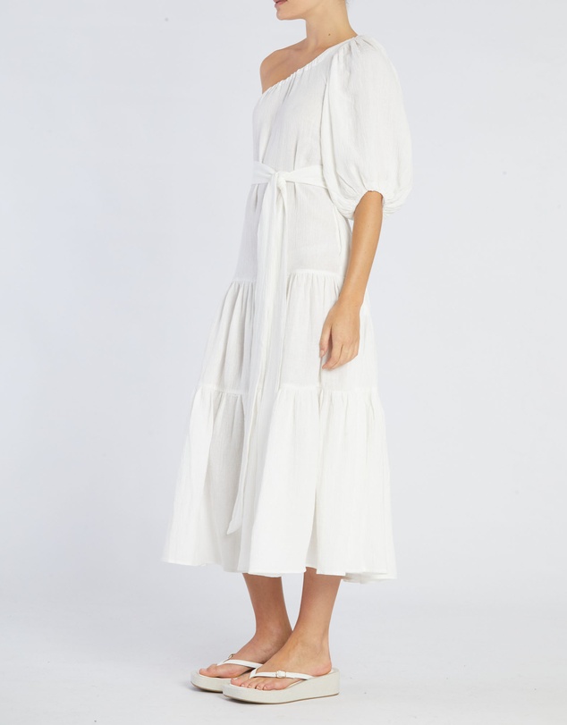 Amelius - Saloma Linen One Shoulder Dress