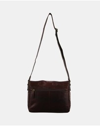 Pierre Cardin - Pierre Cardin Rustic Leather Computer/Messenger Bag