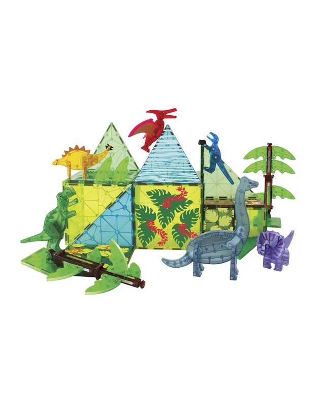Magna-Tiles - MAGNA-TILES - Dino World XL - 50 Piece Set