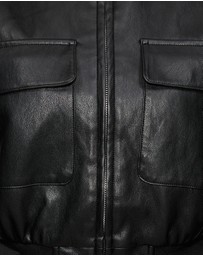 Dazie - Lustre Cropped Bomber Jacket