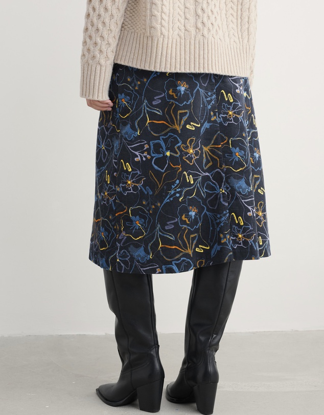 Seasalt - Seasalt Cornwall Navy Forest View Skirt