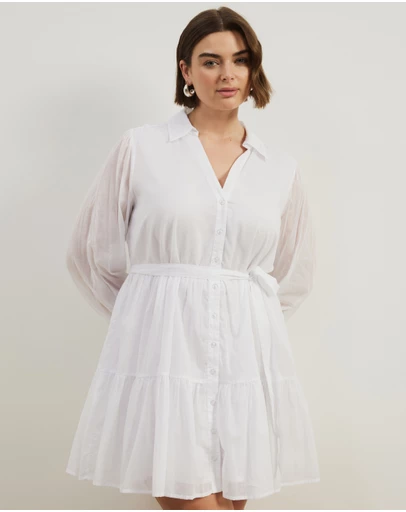 Atmos&Here Curvy - Ruby Tiered Mini Dress