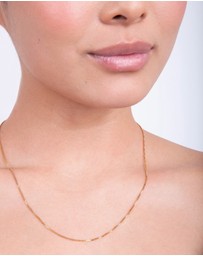 Lovisa - Gold Plated Sterling Silver Box Chain Necklace