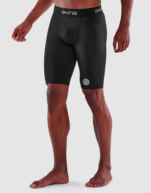 SKINS - SKINS Compression Men's Series-1 Running/Gym Half Tight Black