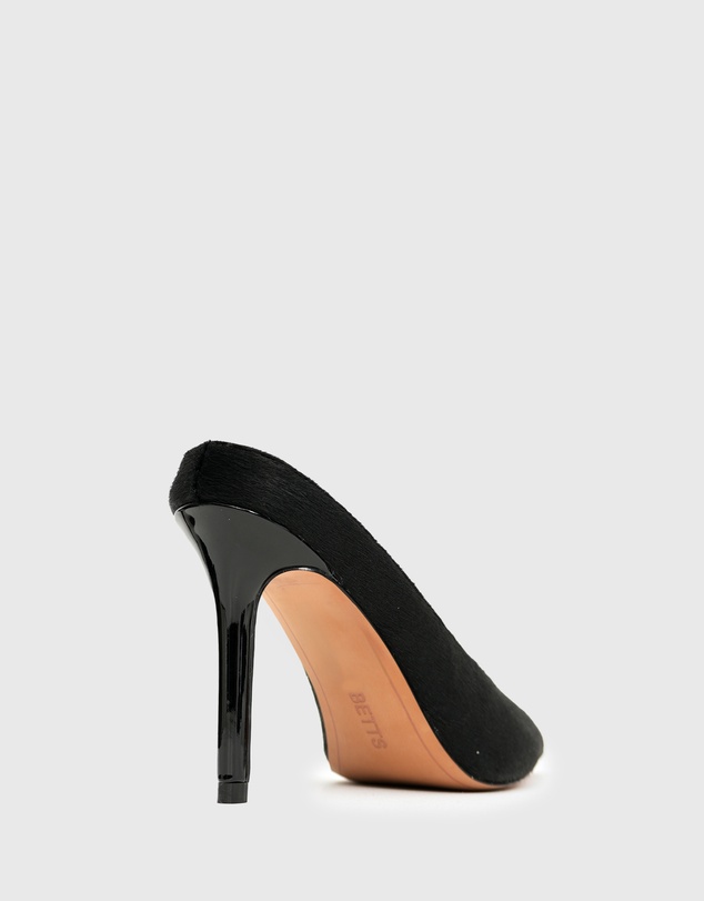 Betts - Matcha Leather High Stiletto Mules