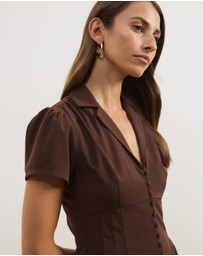 Atmos&Here - Emma Cap Sleeve Blouse