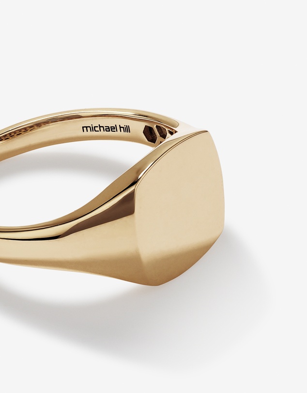 Michael Hill - Square Signet Ring in 10kt Yellow Gold