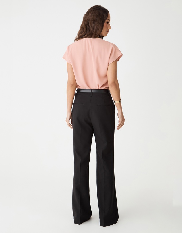 Forcast - Jane Pleated Neck Top