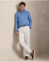 Polo Ralph Lauren - Cotton Quarter-Zip Mockneck Sweater
