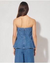MON RENN - Indigo Denim Top