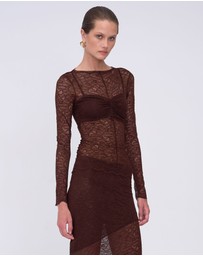 Suboo - Paris Long Sleeve Top with Built in Bralette