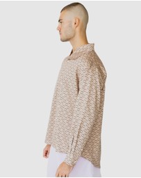 Justin Cassin - Imran Print Wide Collar Shirt