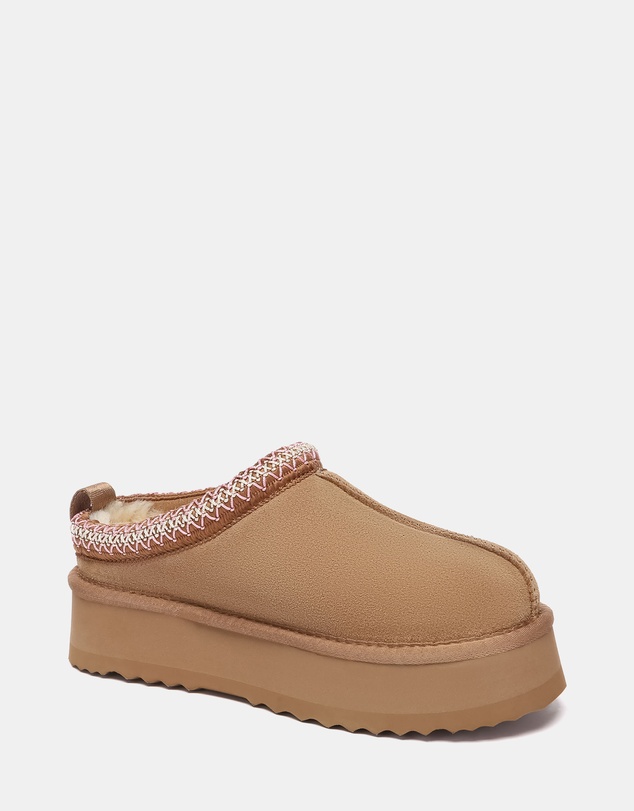 EVERAU - Australian Shepherd Ugg Tay Platform Cow Suede Upper House Shoes