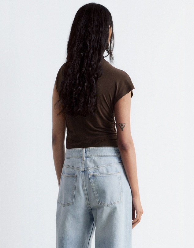 & Other Stories - Ruche Gold-Buckle Top